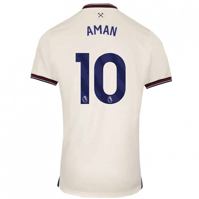 Danxen Damen Abdulkareem Aman #10 Creme Weiß Auswärtstrikot Trikot 2025/26 T-Shirt Österreich