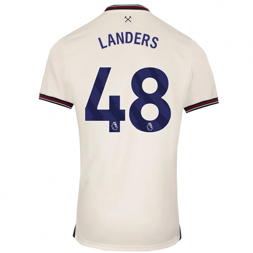 Danxen Damen Josh Landers #48 Creme Weiß Auswärtstrikot Trikot 2025/26 T-Shirt Österreich