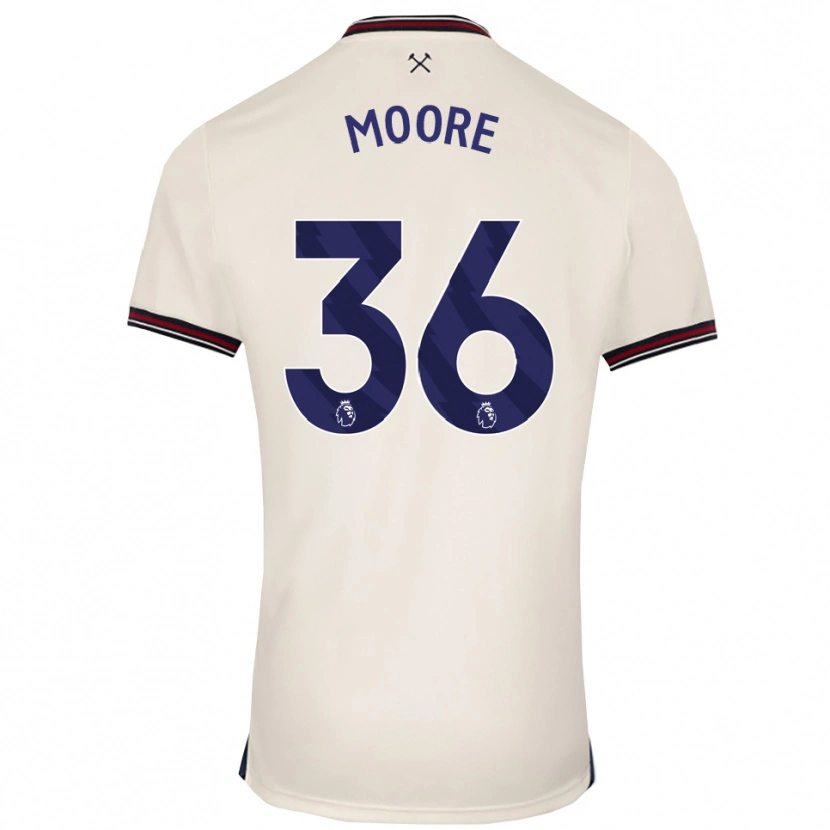 Danxen Damen Sean Moore #36 Creme Weiß Auswärtstrikot Trikot 2025/26 T-Shirt Österreich