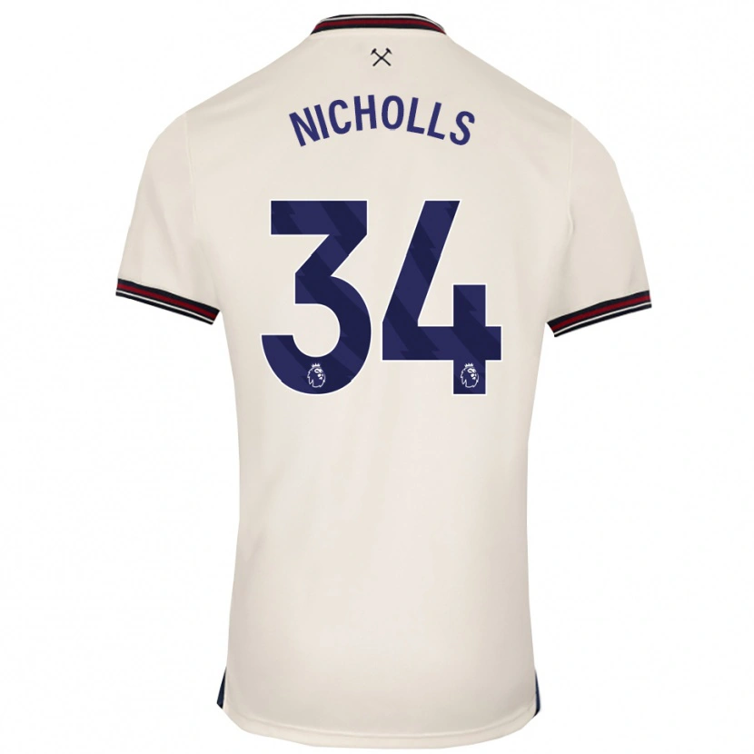 Danxen Damen Macey Nicholls #34 Creme Weiß Auswärtstrikot Trikot 2025/26 T-Shirt Österreich