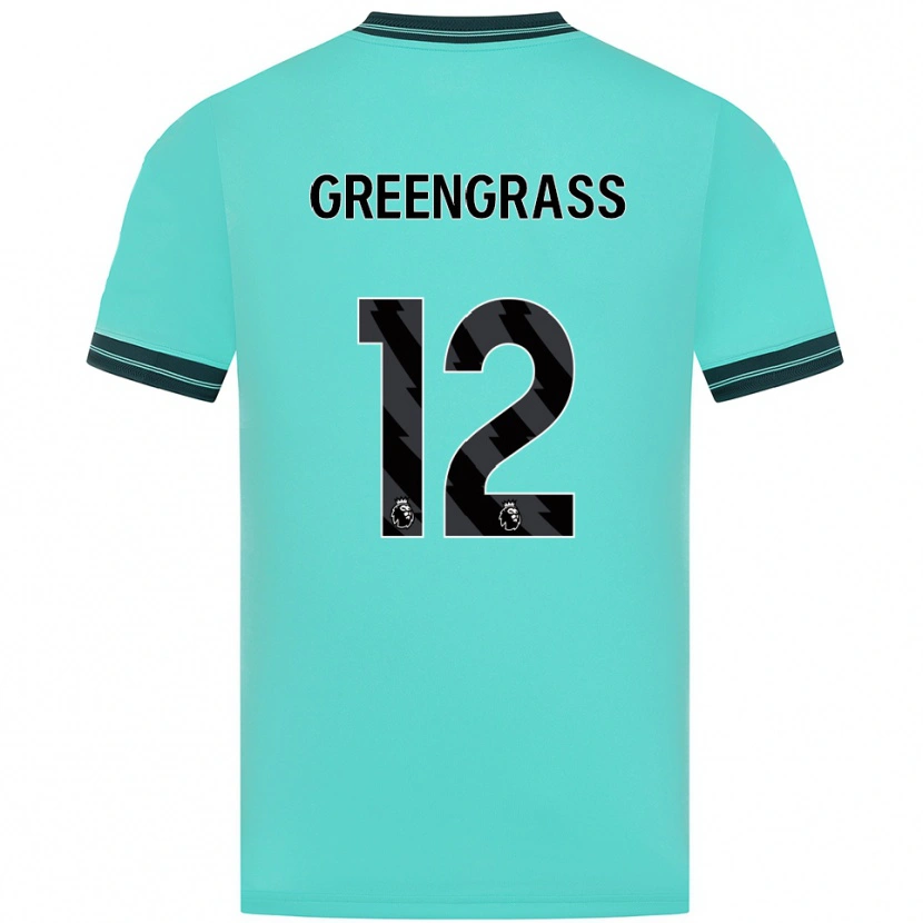 Danxen Damen Charlotte Greengrass #12 Himmelblau Grün Auswärtstrikot Trikot 2025/26 T-Shirt Österreich