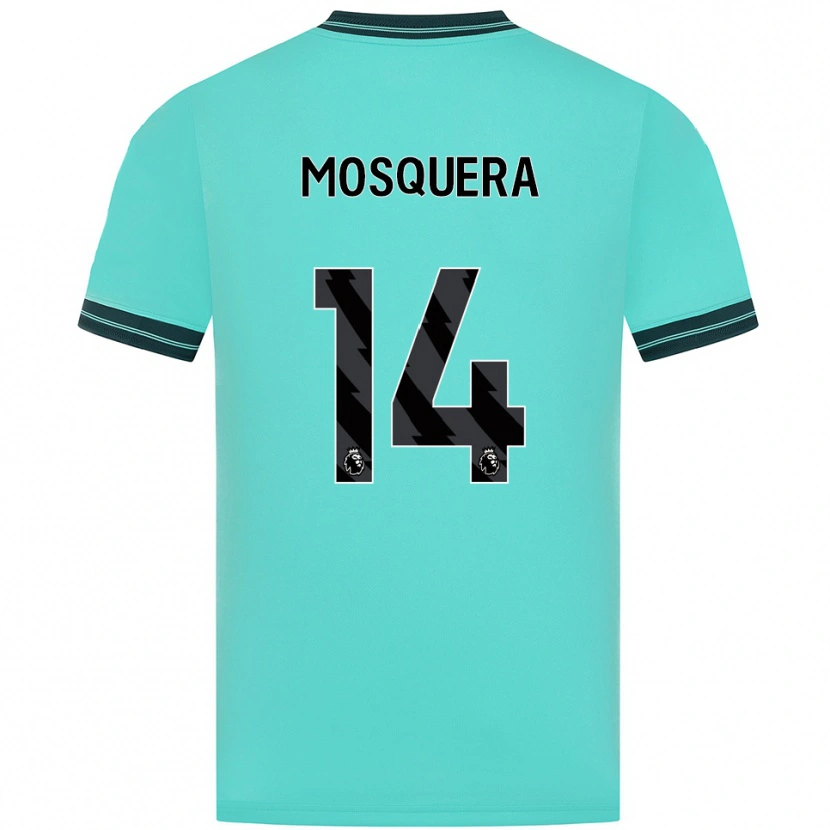 Danxen Damen Yerson Mosquera #14 Himmelblau Grün Auswärtstrikot Trikot 2025/26 T-Shirt Österreich
