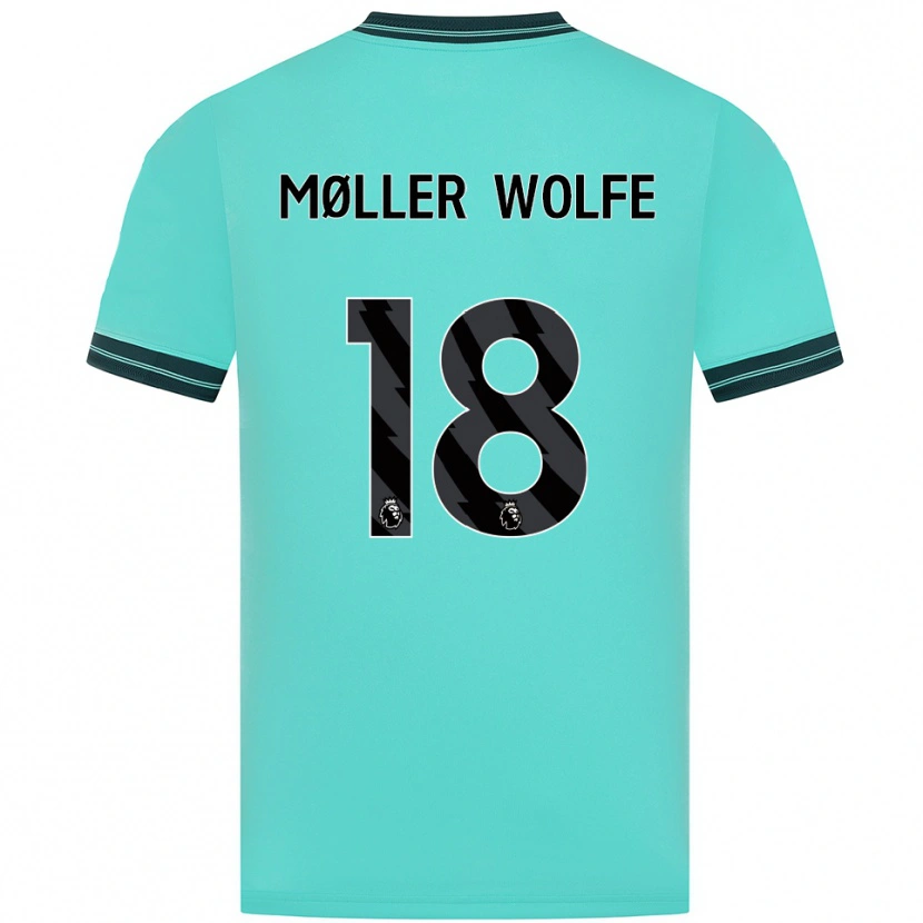 Danxen Damen David Møller Wolfe #18 Himmelblau Grün Auswärtstrikot Trikot 2025/26 T-Shirt Österreich