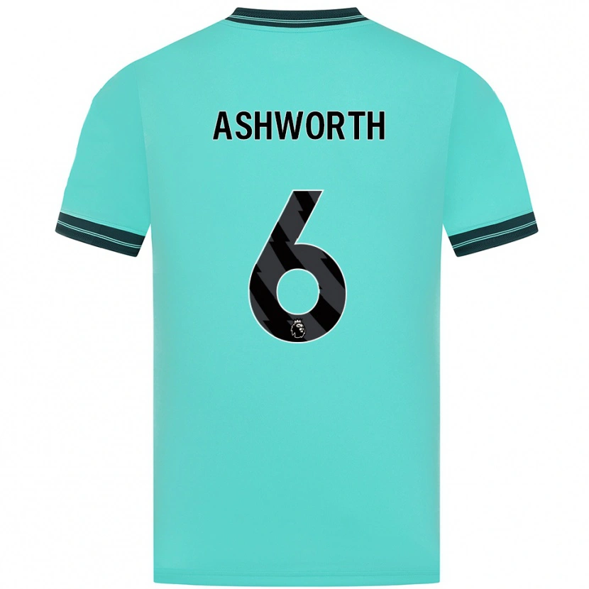 Danxen Damen Finn Ashworth #6 Himmelblau Grün Auswärtstrikot Trikot 2025/26 T-Shirt Österreich