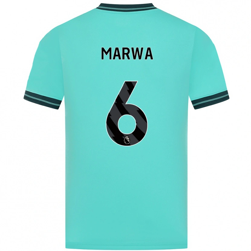 Danxen Damen Bjørn Marwa #6 Himmelblau Grün Auswärtstrikot Trikot 2025/26 T-Shirt Österreich