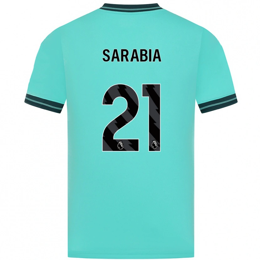 Danxen Damen Pablo Sarabia #21 Himmelblau Grün Auswärtstrikot Trikot 2025/26 T-Shirt Österreich