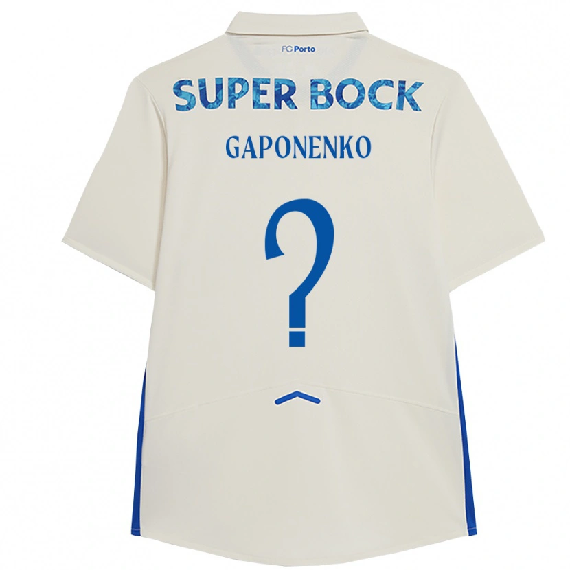 Danxen Damen Artem Gaponenko #0 Weiß Blau Ausweichtrikot Trikot 2025/26 T-Shirt Österreich