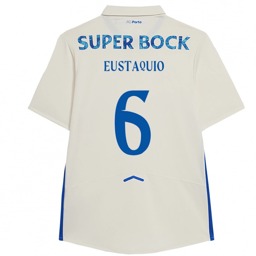Danxen Damen Stephen Eustaquio #6 Weiß Blau Ausweichtrikot Trikot 2025/26 T-Shirt Österreich