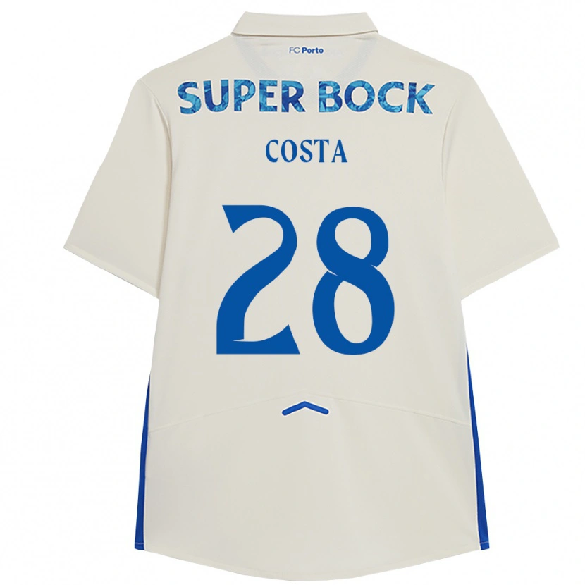 Danxen Damen Bruno Costa #28 Weiß Blau Ausweichtrikot Trikot 2025/26 T-Shirt Österreich