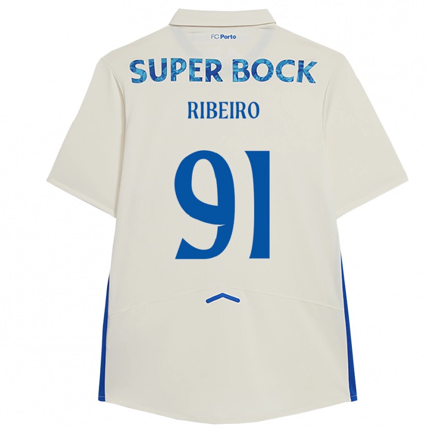Danxen Damen Gonçalo Ribeiro #91 Weiß Blau Ausweichtrikot Trikot 2025/26 T-Shirt Österreich