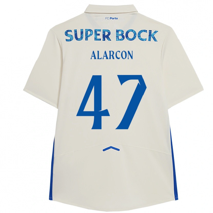 Danxen Damen Ángel Alarcón #47 Weiß Blau Ausweichtrikot Trikot 2025/26 T-Shirt Österreich