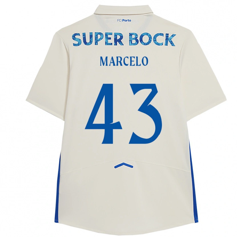 Danxen Damen Joao Marcelo #43 Weiß Blau Ausweichtrikot Trikot 2025/26 T-Shirt Österreich