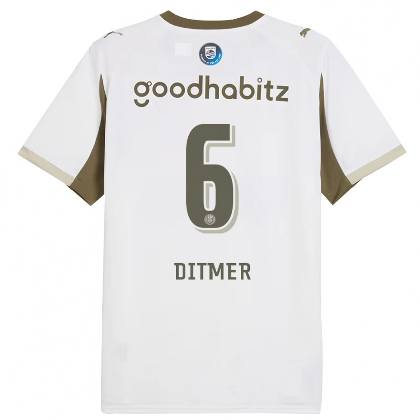 Danxen Damen Sébas Ditmer #6 Weiß Grau Ausweichtrikot Trikot 2025/26 T-Shirt Österreich
