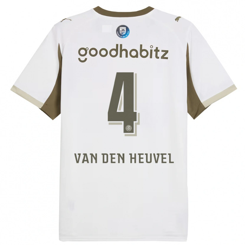 Danxen Damen Tim Van Den Heuvel #4 Weiß Grau Ausweichtrikot Trikot 2025/26 T-Shirt Österreich