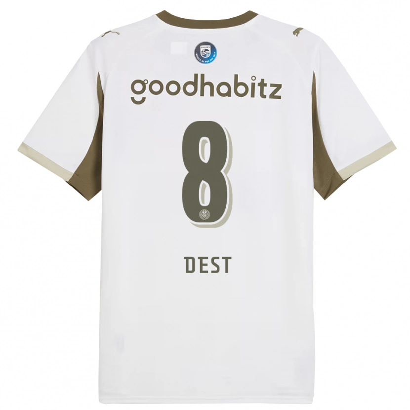 Danxen Damen Sergiño Dest #8 Weiß Grau Ausweichtrikot Trikot 2025/26 T-Shirt Österreich