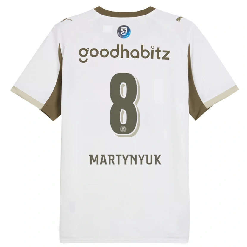 Danxen Damen Anton Martynyuk #8 Weiß Grau Ausweichtrikot Trikot 2025/26 T-Shirt Österreich