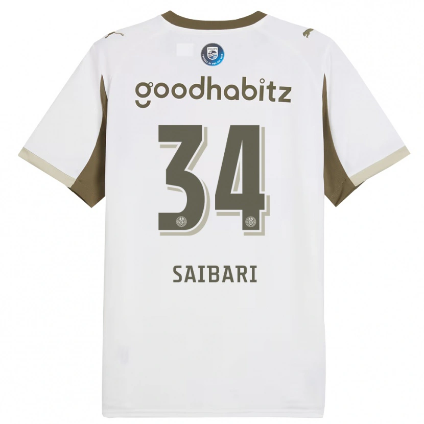 Danxen Damen Ismael Saibari #34 Weiß Grau Ausweichtrikot Trikot 2025/26 T-Shirt Österreich