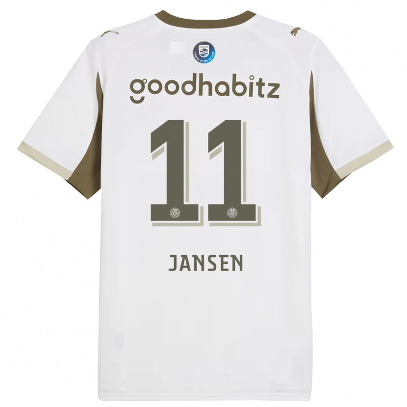 Danxen Damen Renate Jansen #11 Weiß Grau Ausweichtrikot Trikot 2025/26 T-Shirt Österreich