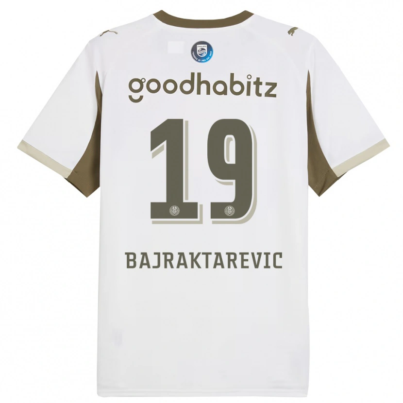 Danxen Damen Esmir Bajraktarević #19 Weiß Grau Ausweichtrikot Trikot 2025/26 T-Shirt Österreich