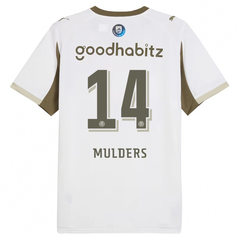Danxen Damen Boet Mulders #14 Weiß Grau Ausweichtrikot Trikot 2025/26 T-Shirt Österreich