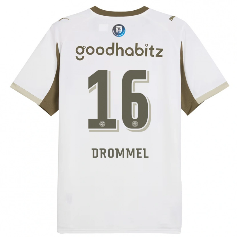 Danxen Damen Joel Drommel #16 Weiß Grau Ausweichtrikot Trikot 2025/26 T-Shirt Österreich