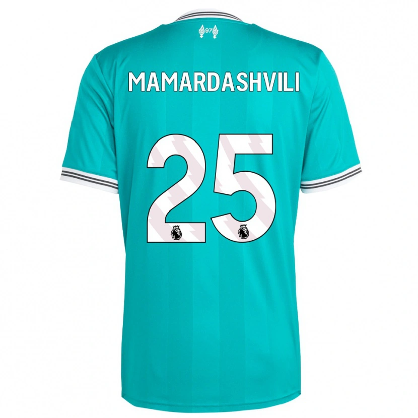 Danxen Damen Giorgi Mamardashvili #25 Grün Weiß Ausweichtrikot Trikot 2025/26 T-Shirt Österreich