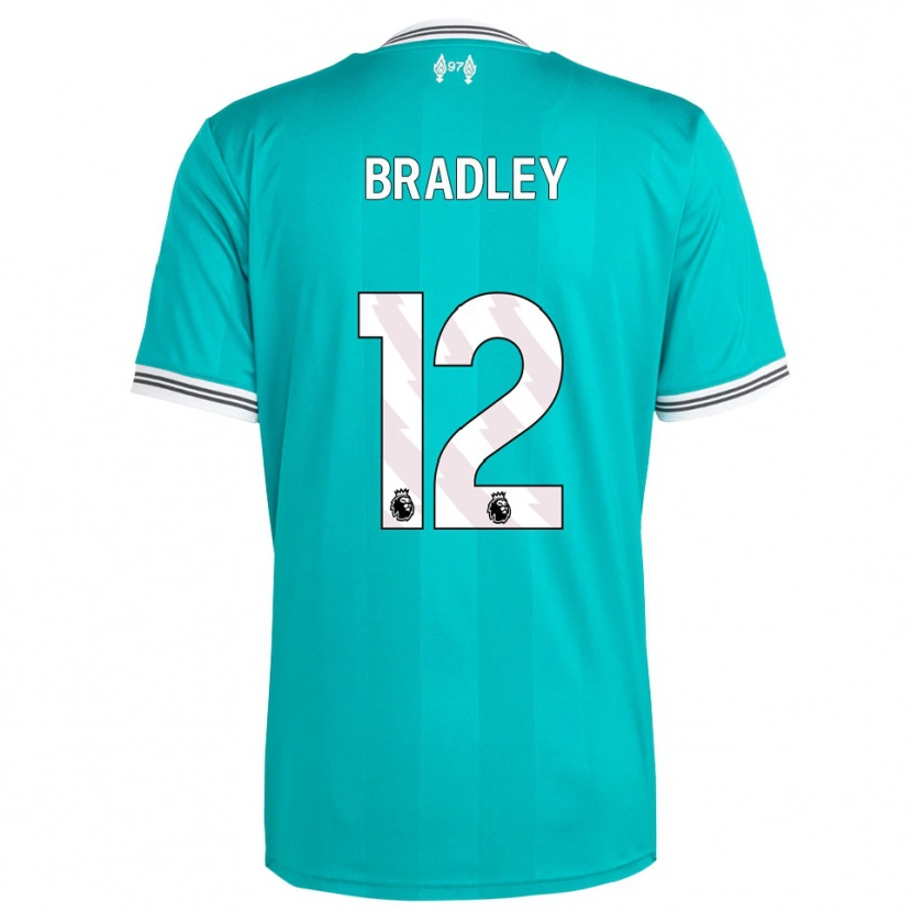 Danxen Damen Conor Bradley #12 Grün Weiß Ausweichtrikot Trikot 2025/26 T-Shirt Österreich