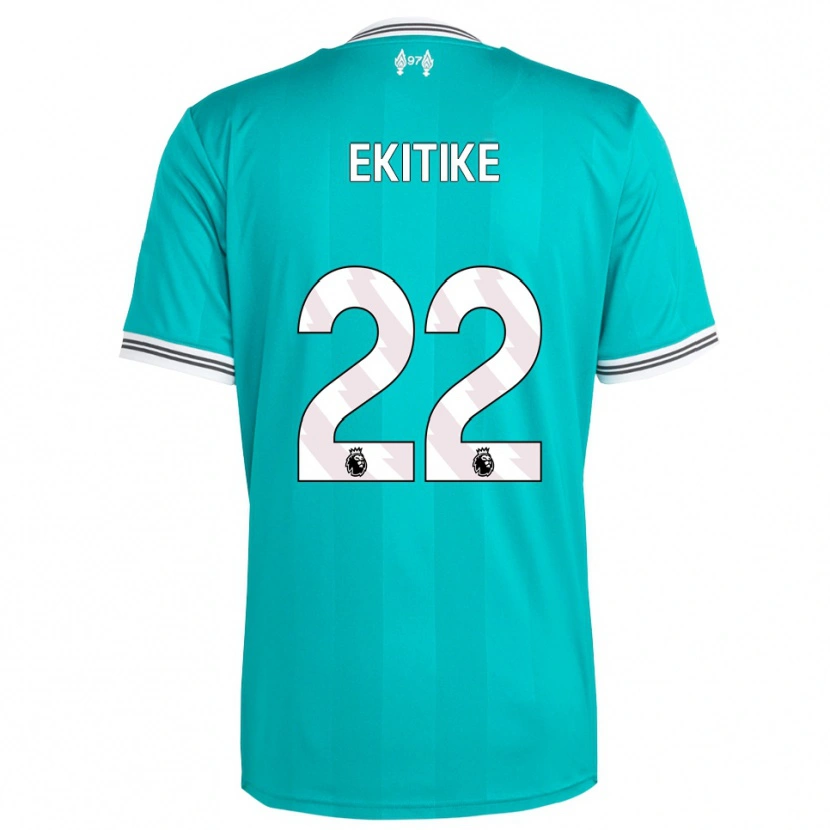 Danxen Damen Hugo Ekitiké #22 Grün Weiß Ausweichtrikot Trikot 2025/26 T-Shirt Österreich