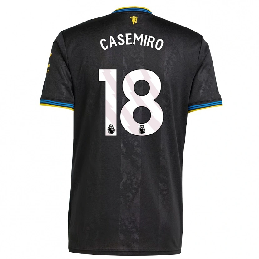 Danxen Damen Casemiro #18 Schwarz Gelb Blau Ausweichtrikot Trikot 2025/26 T-Shirt Österreich