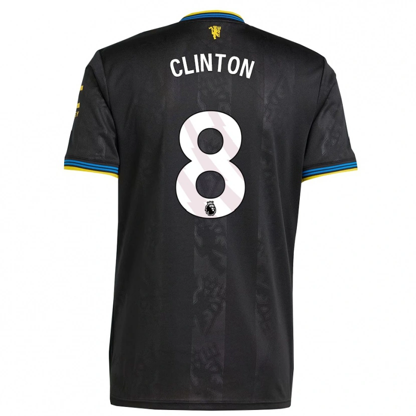 Danxen Damen Grace Clinton #8 Schwarz Gelb Blau Ausweichtrikot Trikot 2025/26 T-Shirt Österreich