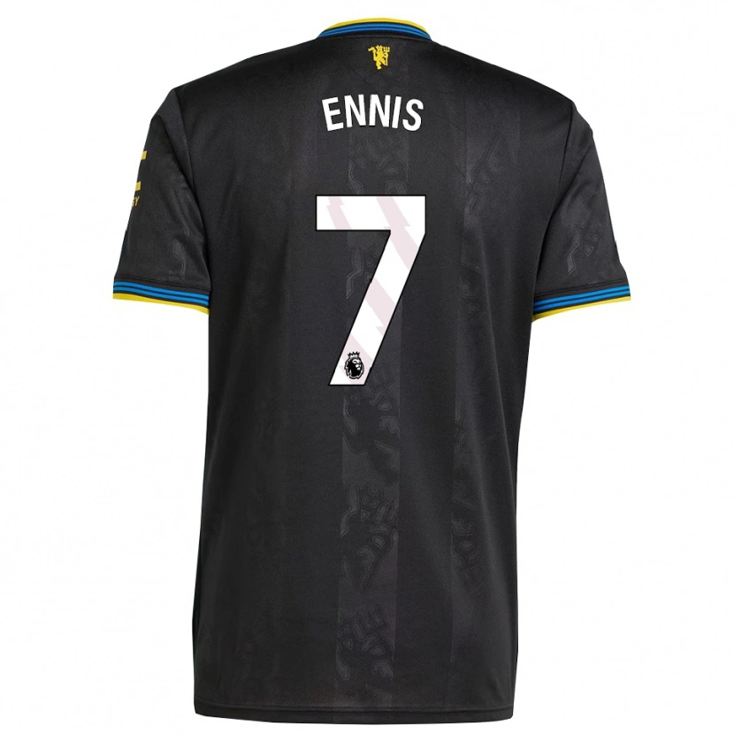 Danxen Damen Ethan Ennis #7 Schwarz Gelb Blau Ausweichtrikot Trikot 2025/26 T-Shirt Österreich