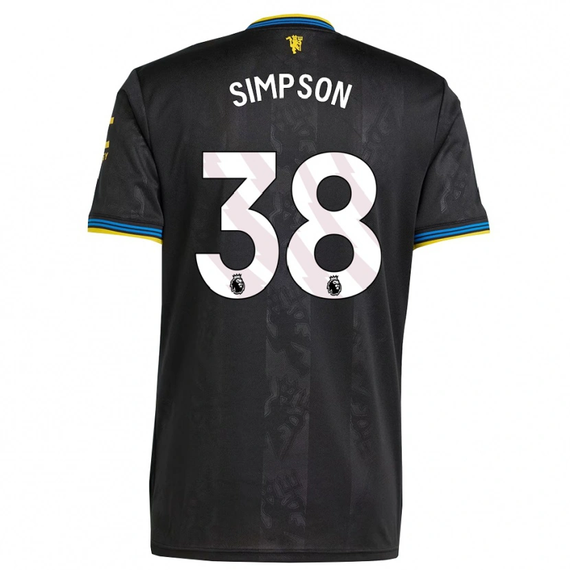 Danxen Damen Jessica Simpson #38 Schwarz Gelb Blau Ausweichtrikot Trikot 2025/26 T-Shirt Österreich