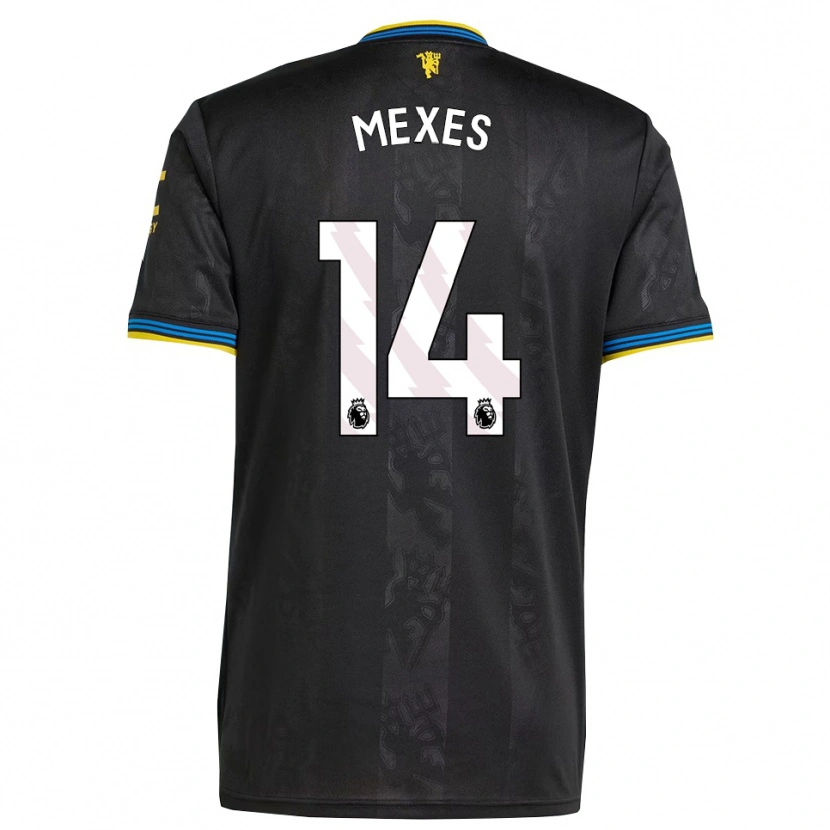 Danxen Damen Silva Mexes #14 Schwarz Gelb Blau Ausweichtrikot Trikot 2025/26 T-Shirt Österreich