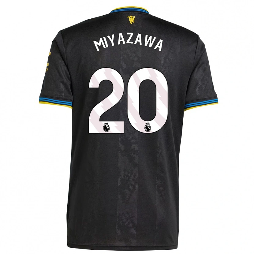 Danxen Damen Hinata Miyazawa #20 Schwarz Gelb Blau Ausweichtrikot Trikot 2025/26 T-Shirt Österreich