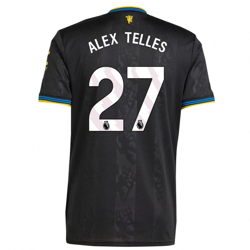 Danxen Damen Alex Nicolao Telles #27 Schwarz Gelb Blau Ausweichtrikot Trikot 2025/26 T-Shirt Österreich
