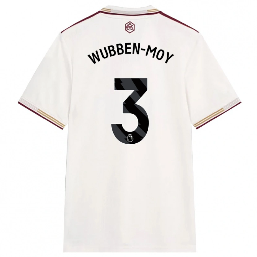 Danxen Damen Lotte Wubben-Moy #3 Creme Weiß Burgunderrot Ausweichtrikot Trikot 2025/26 T-Shirt Österreich