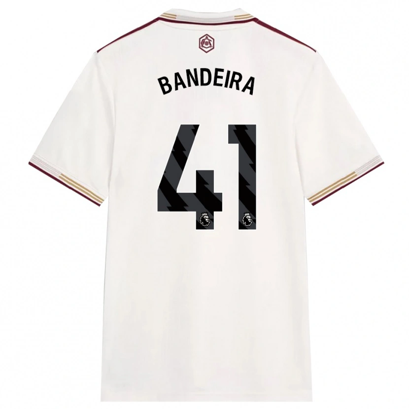 Danxen Damen Mauro Bandeira #41 Creme Weiß Burgunderrot Ausweichtrikot Trikot 2025/26 T-Shirt Österreich