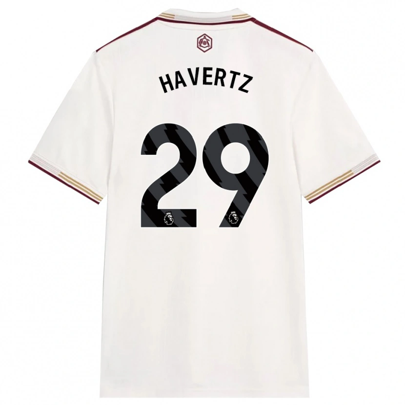 Danxen Damen Kai Havertz #29 Creme Weiß Burgunderrot Ausweichtrikot Trikot 2025/26 T-Shirt Österreich