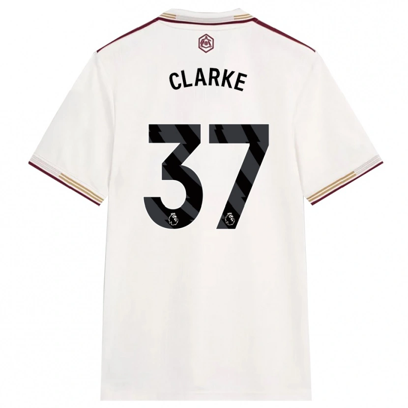 Danxen Damen Brayden Clarke #37 Creme Weiß Burgunderrot Ausweichtrikot Trikot 2025/26 T-Shirt Österreich