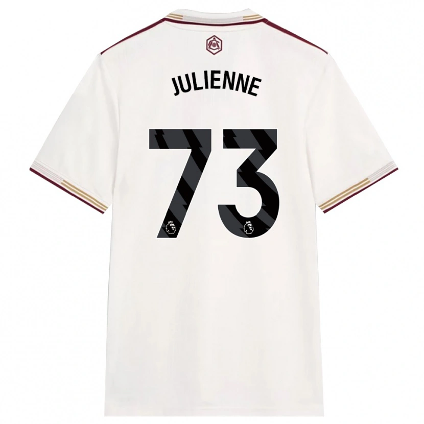 Danxen Damen Theo Julienne #73 Creme Weiß Burgunderrot Ausweichtrikot Trikot 2025/26 T-Shirt Österreich