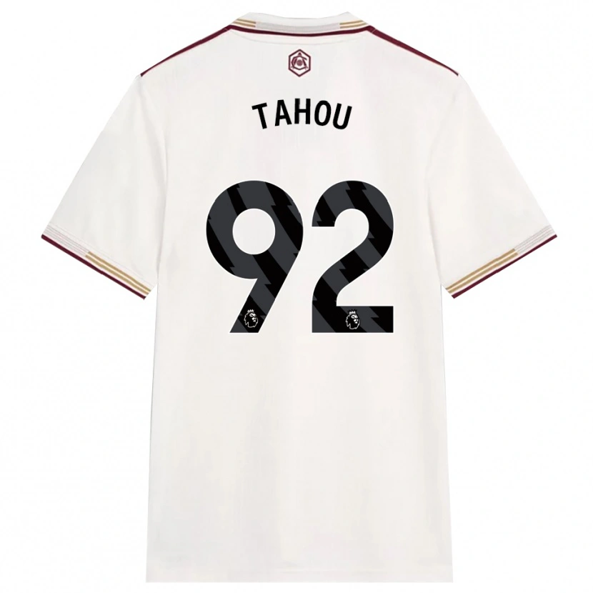 Danxen Damen Joshua Tahou #92 Creme Weiß Burgunderrot Ausweichtrikot Trikot 2025/26 T-Shirt Österreich