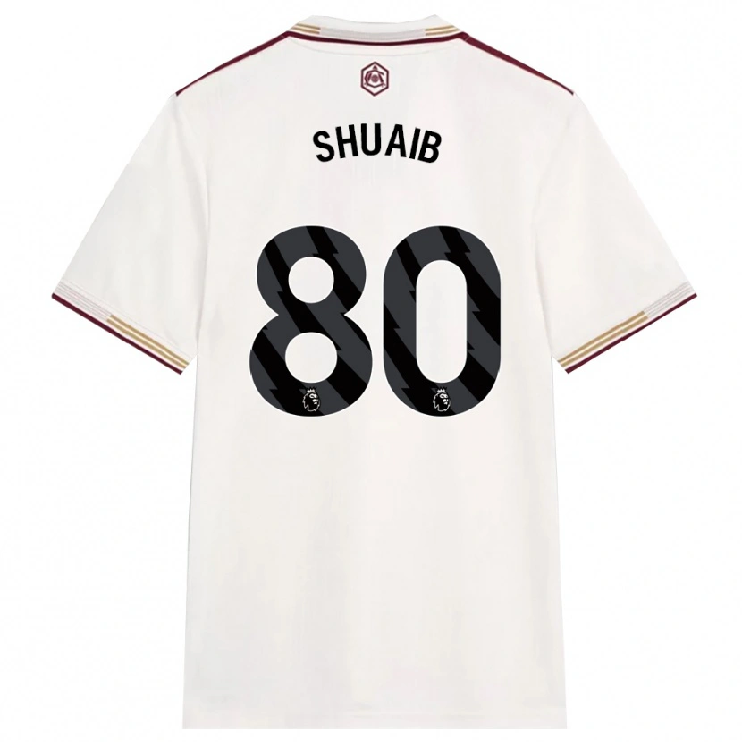 Danxen Damen Zac Shuaib #80 Creme Weiß Burgunderrot Ausweichtrikot Trikot 2025/26 T-Shirt Österreich