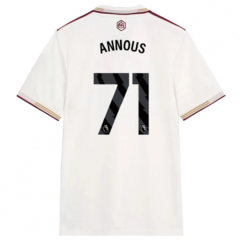 Danxen Damen Andre Harriman-Annous #71 Creme Weiß Burgunderrot Ausweichtrikot Trikot 2025/26 T-Shirt Österreich