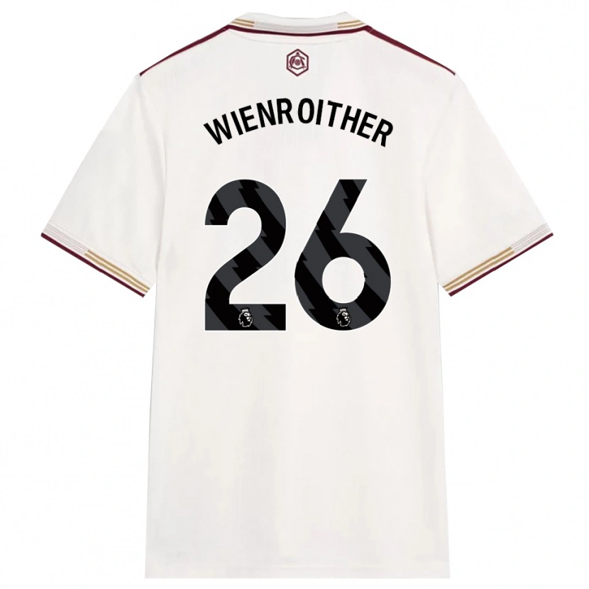 Danxen Damen Laura Wienroither #26 Creme Weiß Burgunderrot Ausweichtrikot Trikot 2025/26 T-Shirt Österreich
