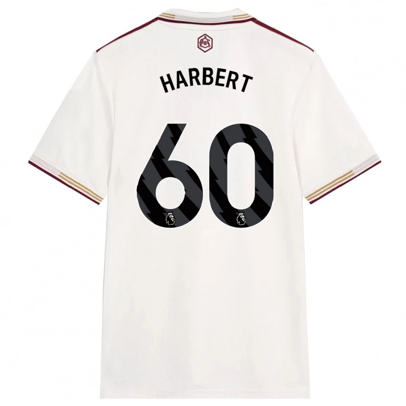 Danxen Damen Laila Harbert #60 Creme Weiß Burgunderrot Ausweichtrikot Trikot 2025/26 T-Shirt Österreich