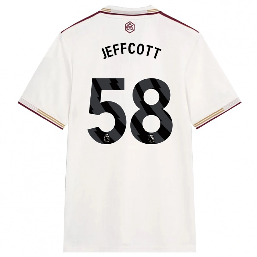 Danxen Damen Henry Jeffcott #58 Creme Weiß Burgunderrot Ausweichtrikot Trikot 2025/26 T-Shirt Österreich
