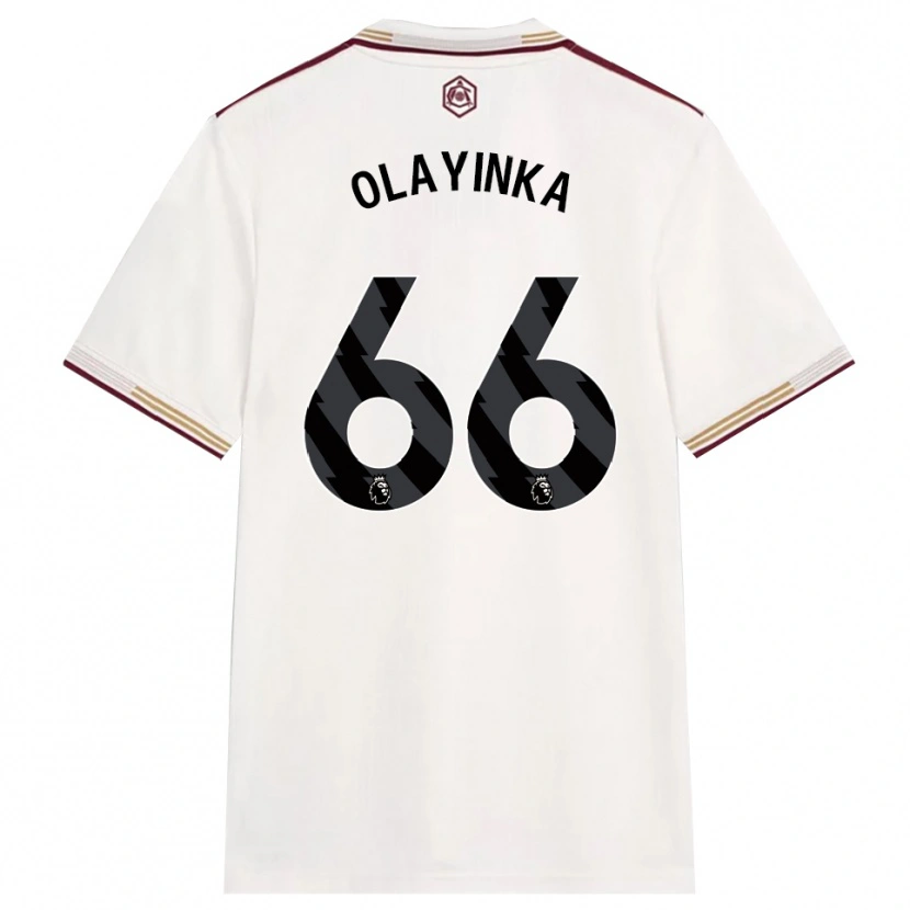 Danxen Damen James Olayinka #66 Creme Weiß Burgunderrot Ausweichtrikot Trikot 2025/26 T-Shirt Österreich