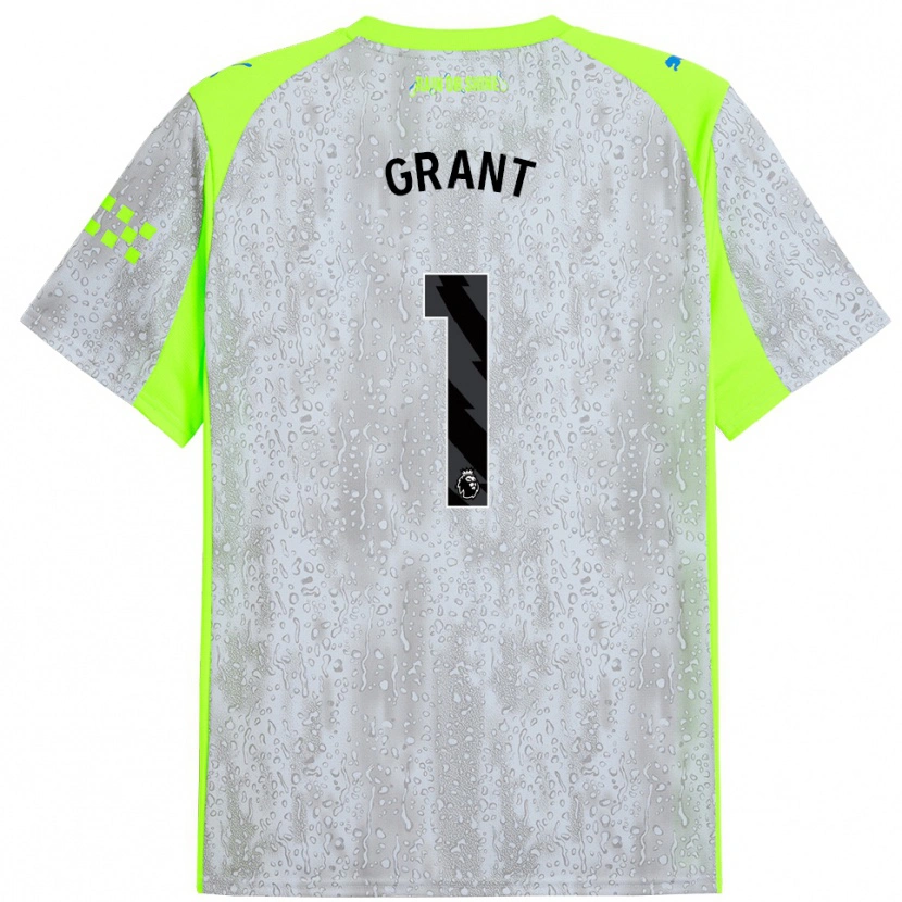Danxen Damen True Grant #1 Grau Gelb Ausweichtrikot Trikot 2025/26 T-Shirt Österreich
