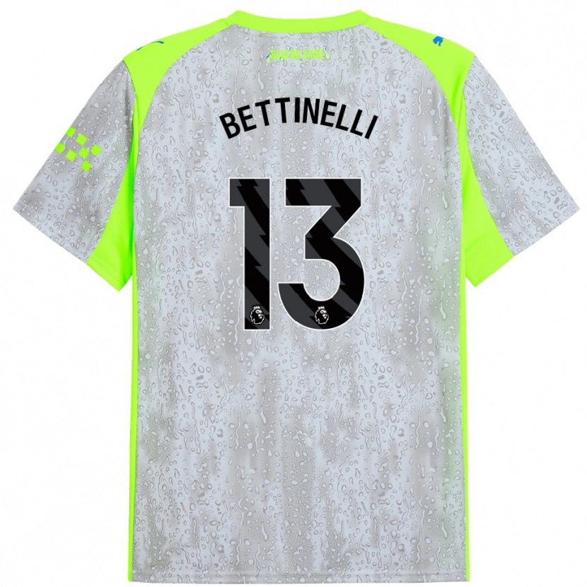 Danxen Damen Marcus Bettinelli #13 Grau Gelb Ausweichtrikot Trikot 2025/26 T-Shirt Österreich