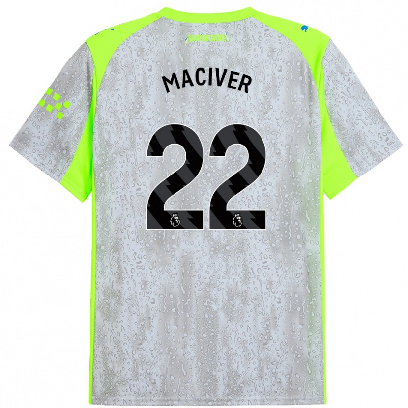 Danxen Damen Sandy Maciver #22 Grau Gelb Ausweichtrikot Trikot 2025/26 T-Shirt Österreich